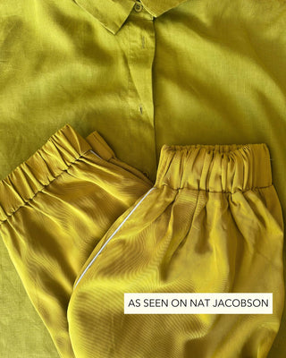 Everyday Linen Shirt - Chartreuse