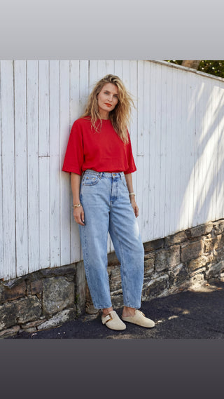 CROP TEE - Red