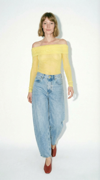 EPAULE TOP - Yellow