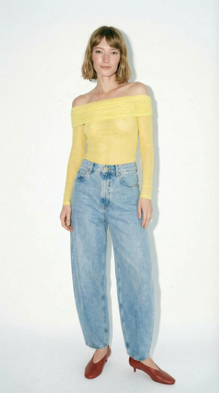 EPAULE TOP - Yellow