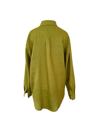 Everyday Linen Shirt - Chartreuse